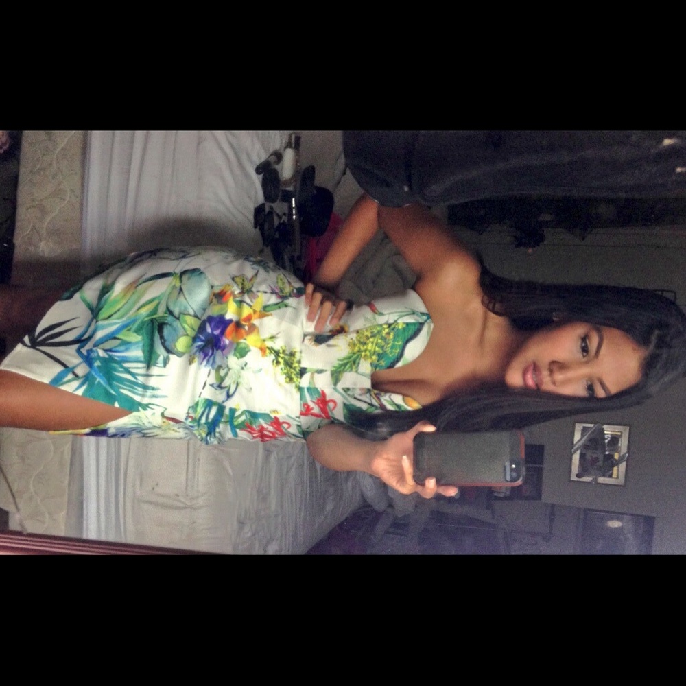 COPY - Tropical print dress